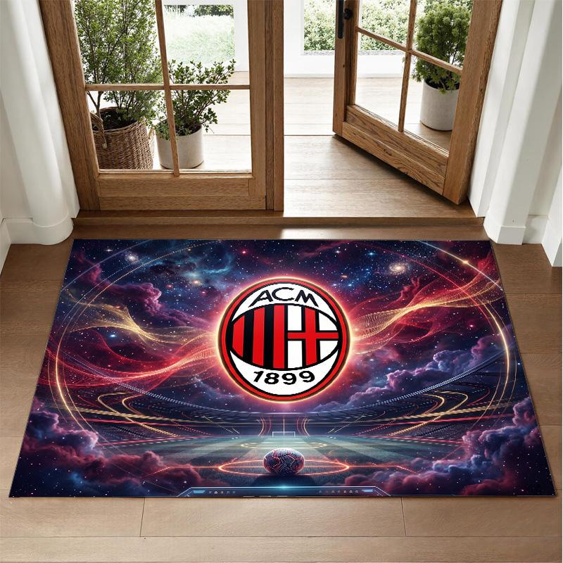 AC Milan Design Crystal Velvet Rug Soft Decorative Mat for Bedroom Entrance