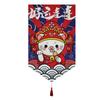 Japanese Short Curtain Doorway Noren Sushi Shop Triangle Flag Kitchen Home Decor Drapes Ramen Restaurant Hanging Half-Curtain
