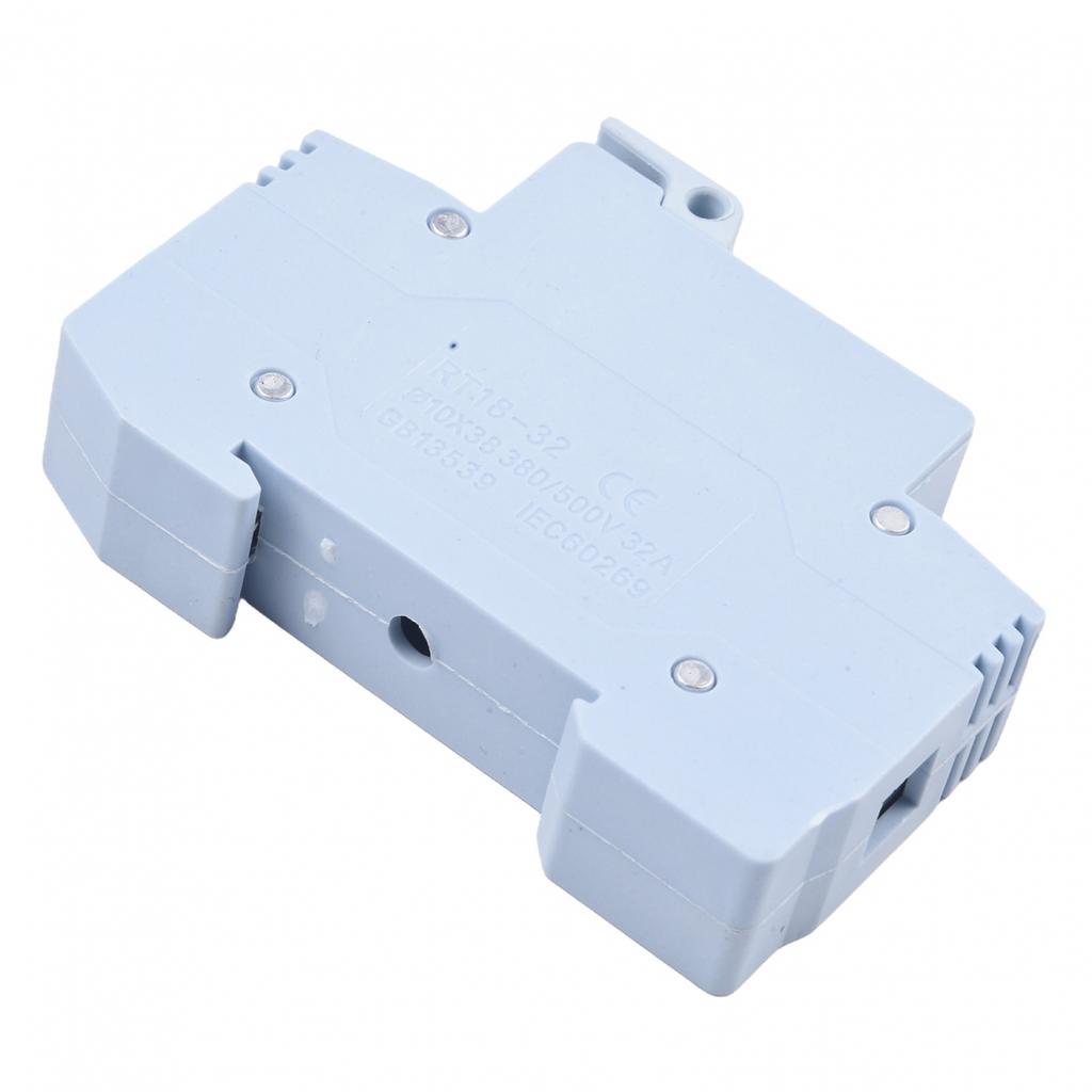 Porta-fusível 32A RT18-32X Base de fusível Montagem em trilho DIN Porta-fusível Design com fivela