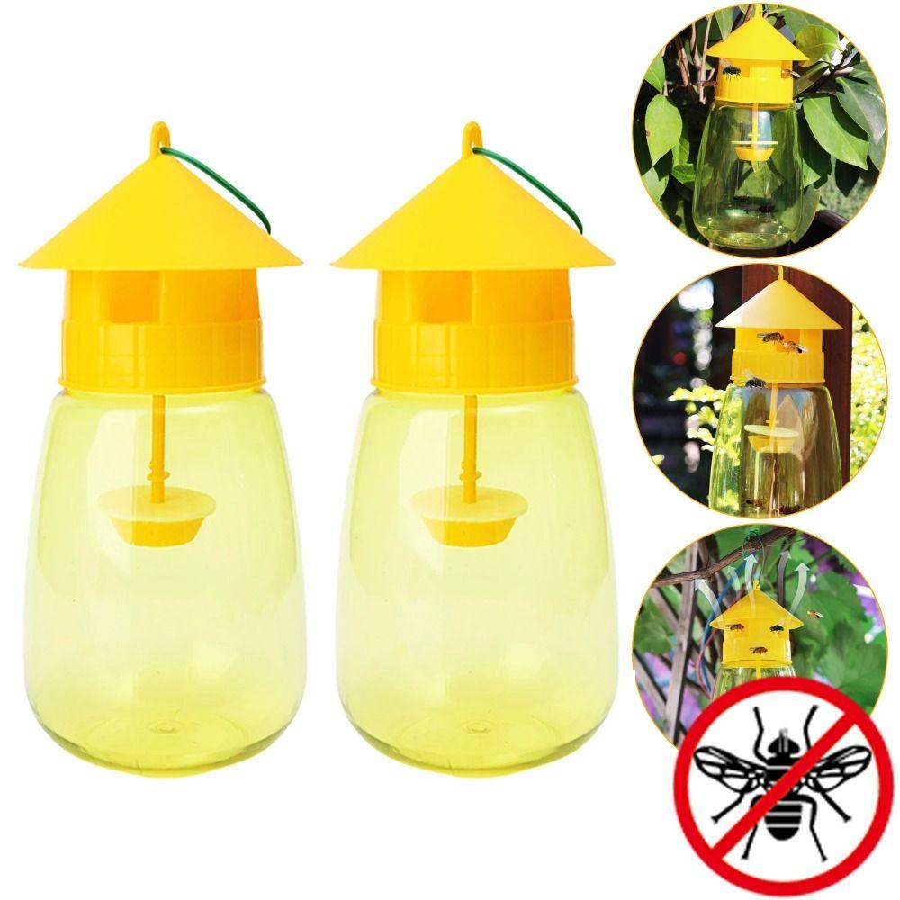 Reusable Fruit Fly Trap Antimosquito Environmentally Hanging Fly Catcher Transparent Plastic Insect Fly Catcher