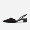 Baotou sandals women's 2025 new summer simple pointed square heel sandals women's high heel strap fashion women's single shoes
