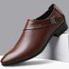 Menn PU-skinnsko Formell kjole Sko for menn Plus Size Fest Bryllup Kontor Arbeidssko Slip on Business Casual Oxfords