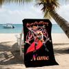 Customizable personalized beach towels Slayer band themed designs.Suitable for the beach, yoga, sports;ideal as beach accessories