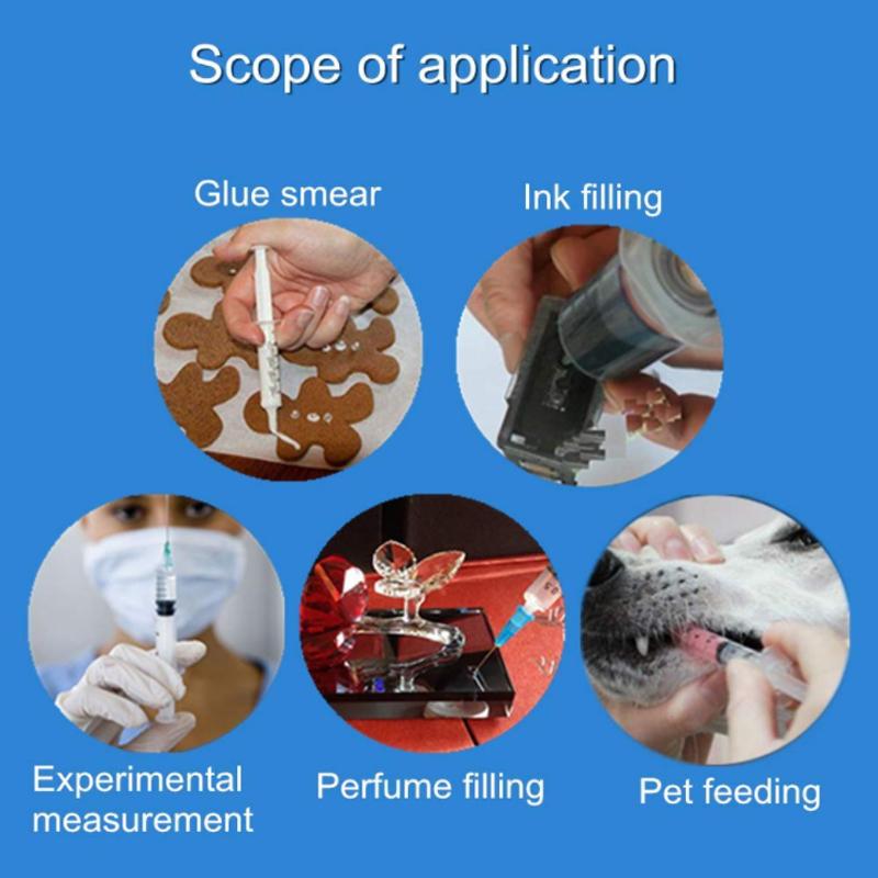 30Pack 5ml Syringes Set 1.5 Inches 14G-27G Blunt Tip Needle with Storage Caps for Refilling and Measuring Liquids Oil