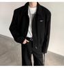 Men's American Style Short Jacket: Trendy Korean Ins Street Fashion, High-Class Zipper Lapel for Spring & Autumn
