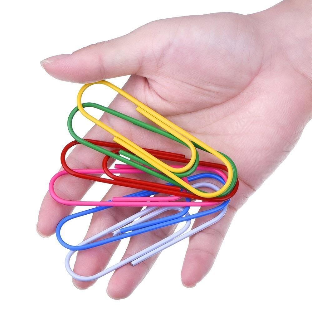 10cm Student Stationery Paper Clips 12 Pieces 100mm Durable Metal Office Supplies for Organizing Documents and Papers