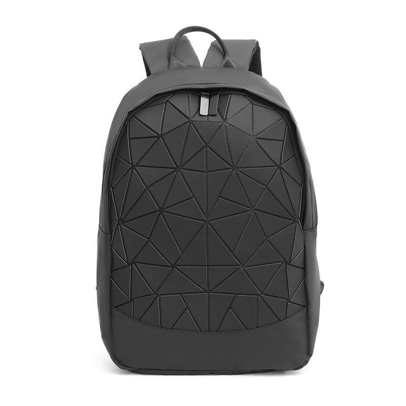 New Geometric Rhombus Backpack Unisex Travel Backpack Fashion Luminous Colorful Computer Backpack Women's Bag
