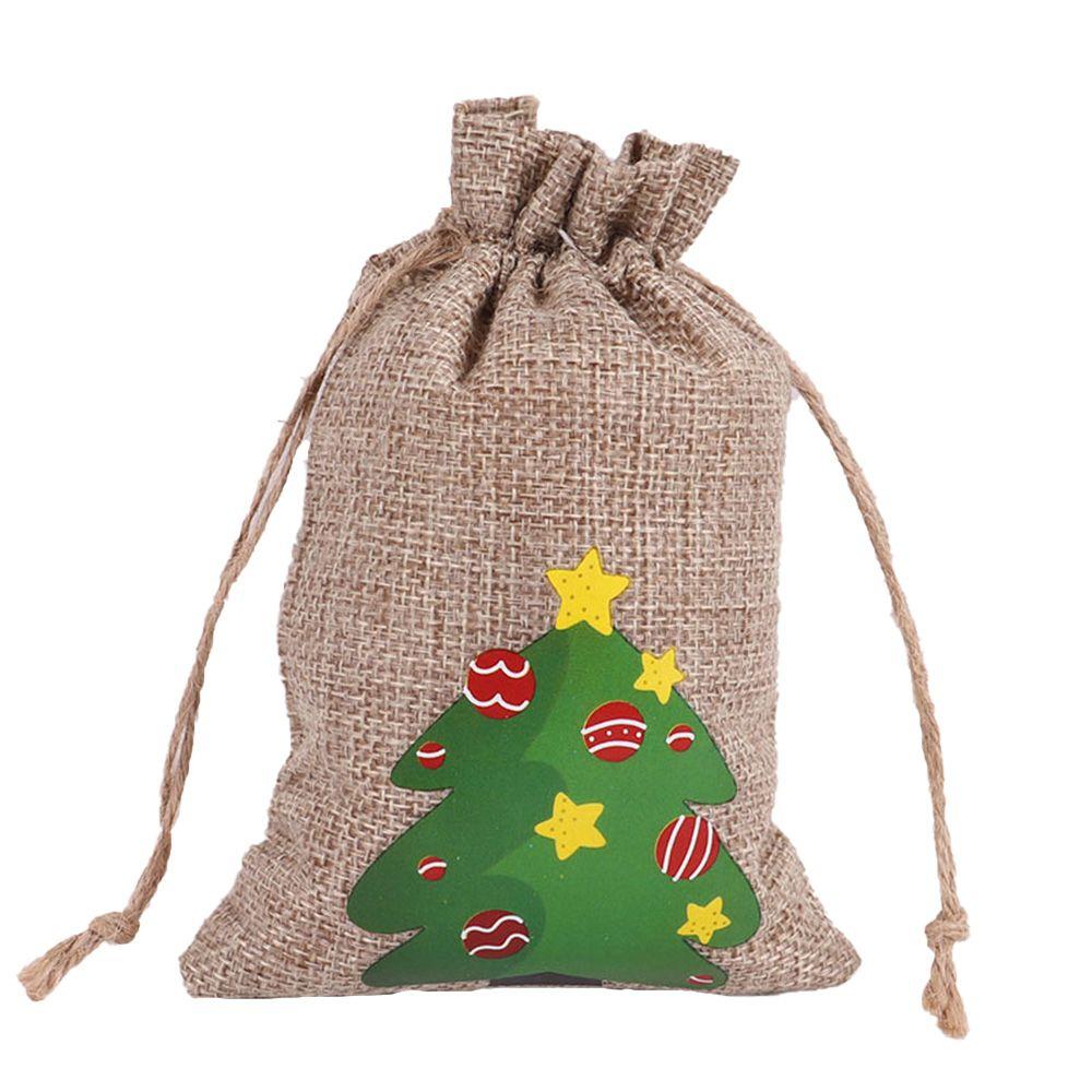 Party Wedding Drawstring Pouch Christmas Ornament Candy Bags Christmas Decorations Storage Bags