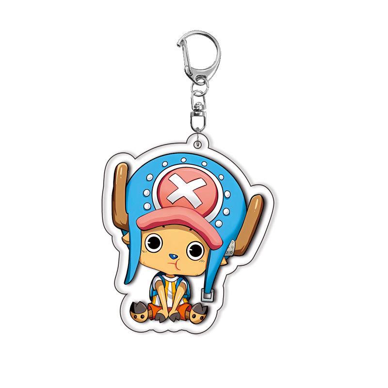Layer One Piece Acrylic Double-Sided Luffy Keychain Anime Backpack Pendant