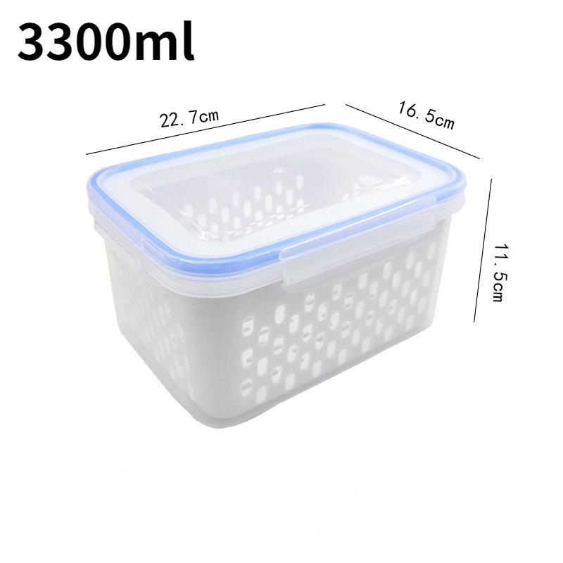 Contenitori Alimentari in Plastica - Ermetici, Adatti al Congelatore, Riutilizzabili, Scatole Multiuso per la Conservazione in Cucina, Adatti per Frutta, Verdura