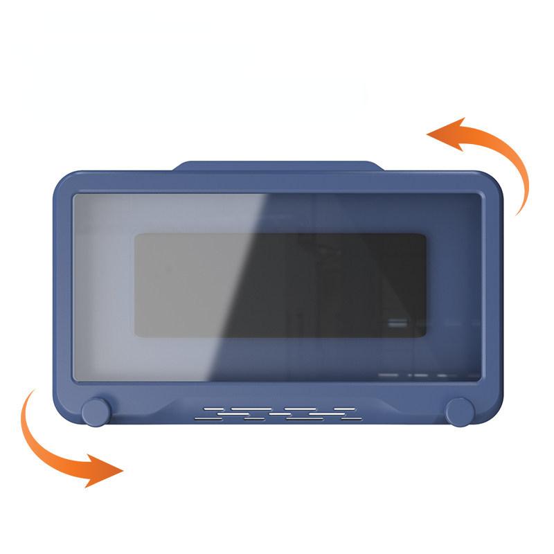 Veggmontert berøringsskjerm Mobiltelefonholder Baderom forseglet beskyttelsesdeksel Oppbevaring Vanntett oppbevaringsboks for bad