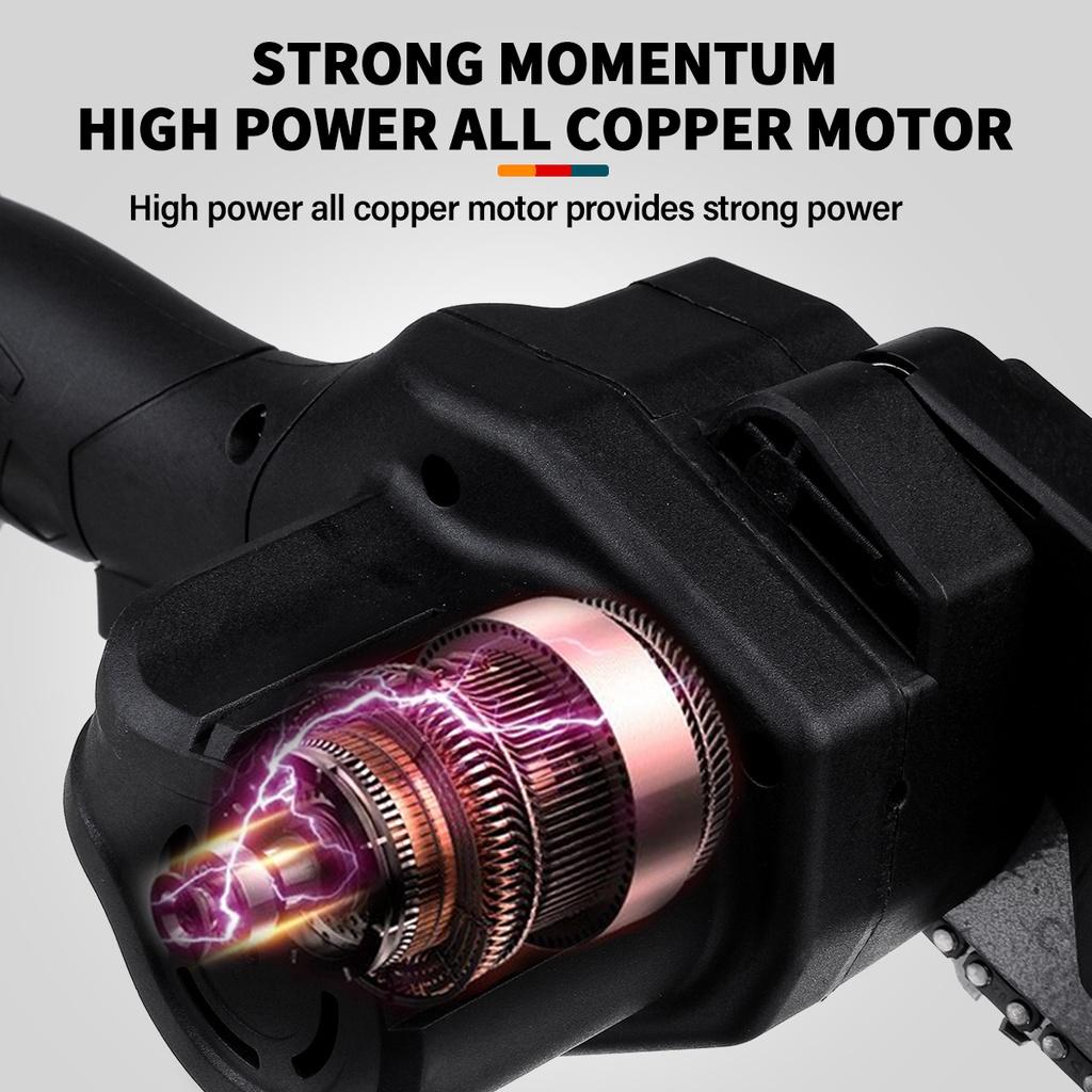 3500RPM Cordless Reciprocating Saw 88V 4 Blades Rechargeable Electric Saw Metal Cutting Woodworking Tool Kit with 1/2 Battery