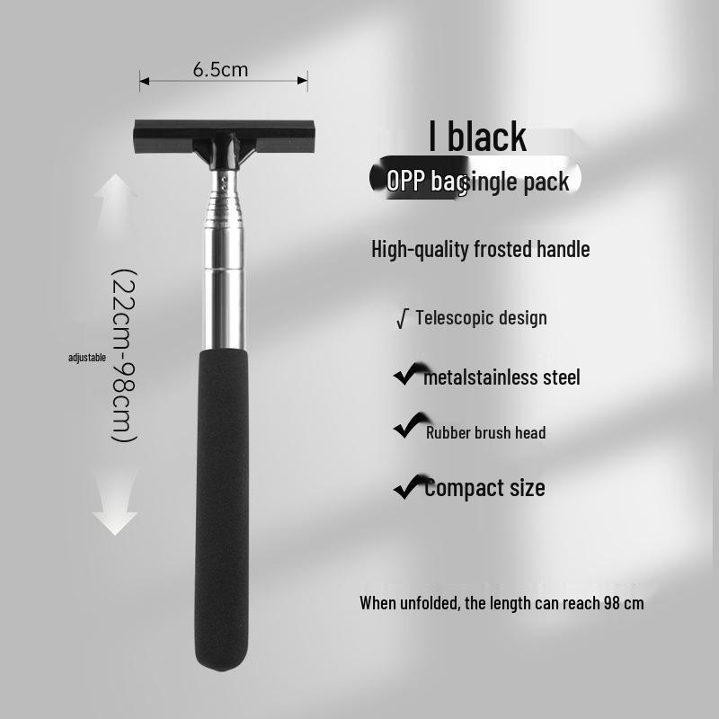 Stainless Steel Telescopic Rearview Mirror Wiper for Car Window Defogging