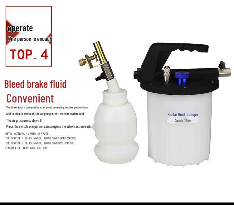 3L Pneumatic Brake Fluid Change Machine & Oil Extractor Tool for Auto Maintenance