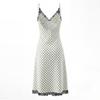 Spring 2026 European & American Style Women's Polka Dot Lace Camisole Dress