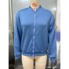 Women's Textured Zip Up Bomber Jacket, Autumn Winter V-neck Long Sleeve Baseball Coat, Loose Casual Lightweight Outerwear for Daily Wear