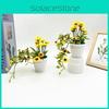 Sunflower Faux Green Plant Round Pot Patio Wedding And Photography Prop Settings