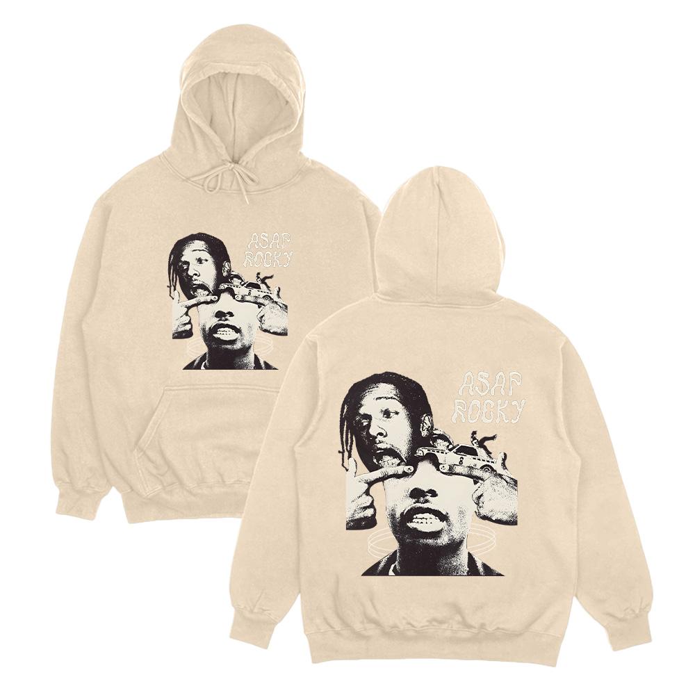 Худи A$AP Rocky Рэп Музыка Свитшоты ASAP Rocky Наконец-то Альбом Asap Уличная одежда Y2K Apper Ретро Унисекс Одежда S хаки