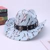 Classic Skull Western Cowboy Hat European and American style versatile old eaves one-word gentleman's top hat