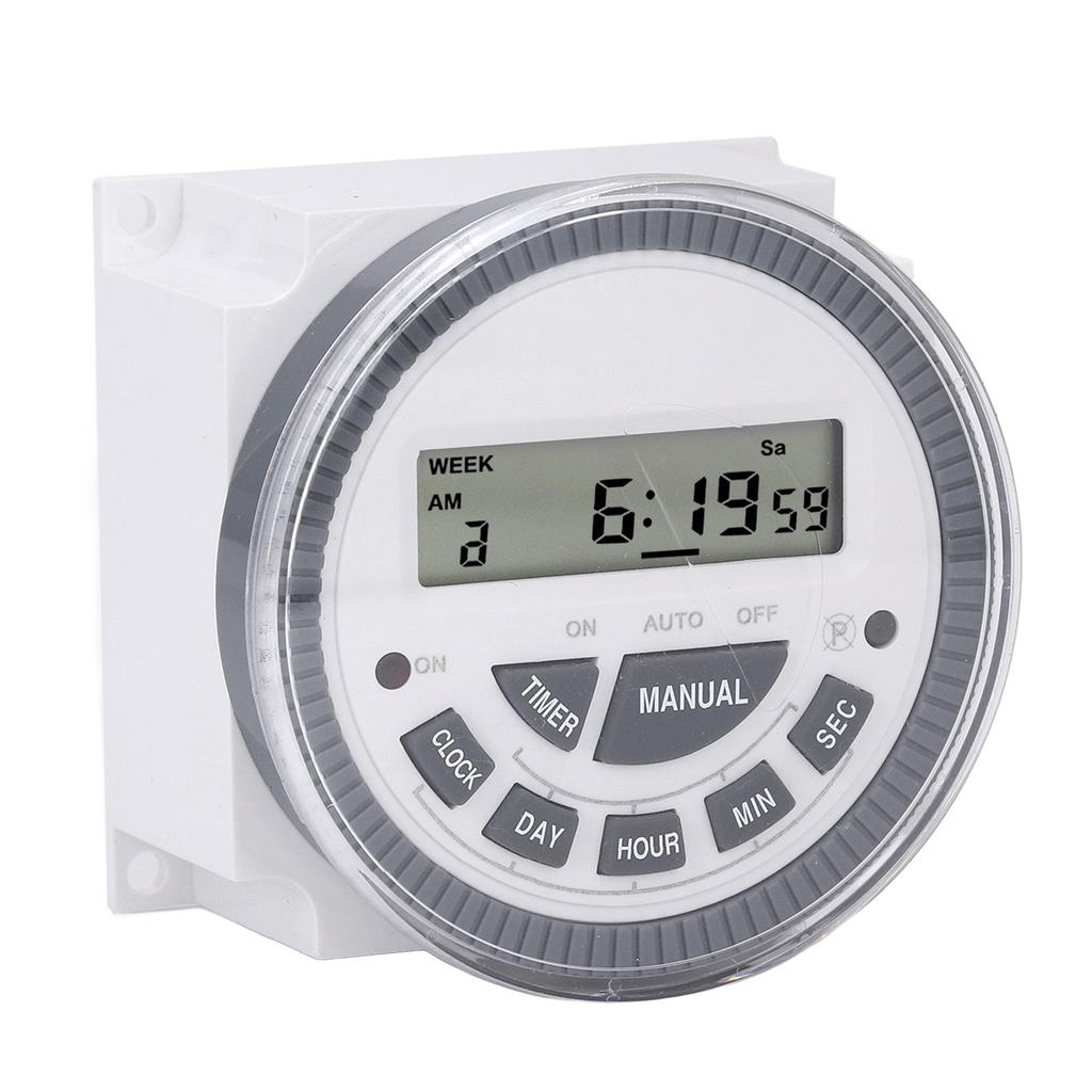 Digital Timer 1 Min To 168 Hours 7 Day Timer Switch 10A DC12V Input LCD Display Time Controller