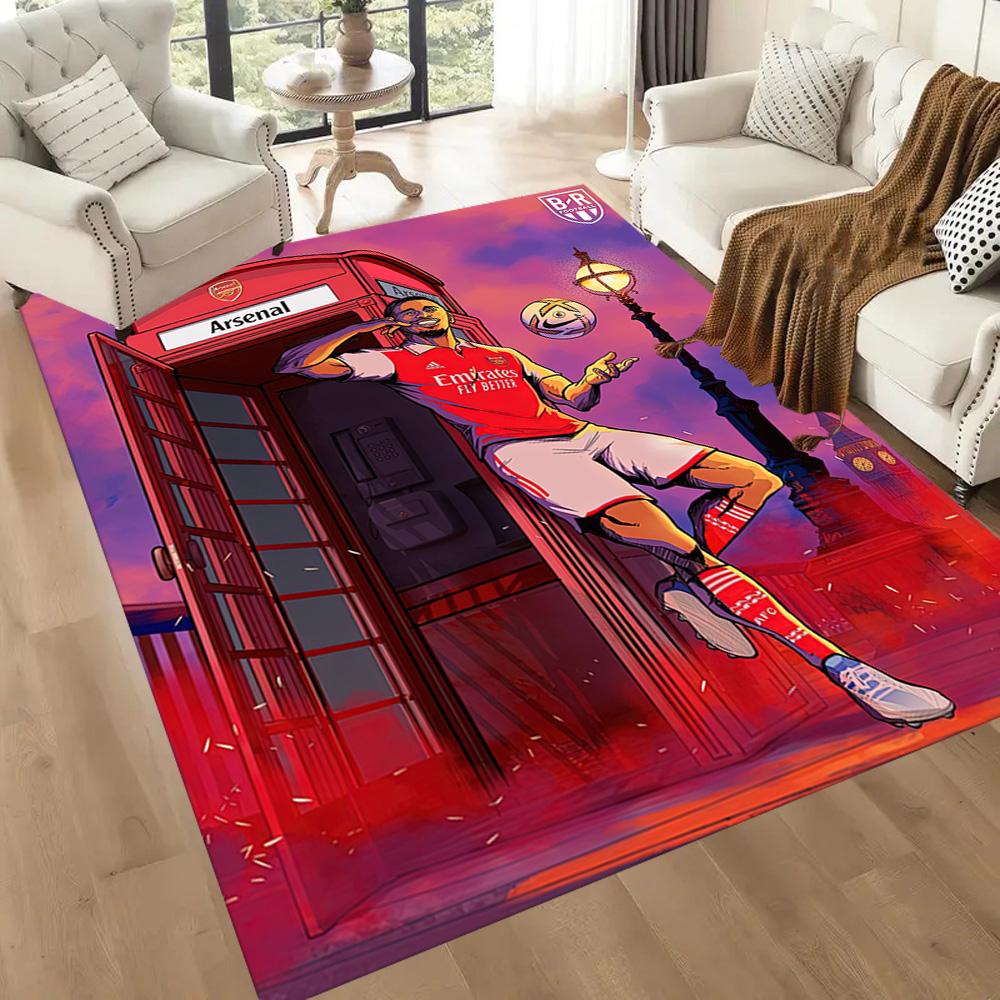 Arsenal Floor Rug Office Rug Suitable for Entryway Decorate Room Hallway Outdoor Antislip Carpet Decorate Offices Perfect Gift for Women/Men
