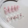 Cute Sweet Bow Press On Nails Fake Nails Set Artificial Art Nails Finger Manicure For Women And Girls