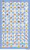 Disney Tsum Tsum Ders Çıkartmaları (mavi) (10'lu set)