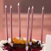 Long Thin Cake Candles Metallic Birthday Candles Long Thin Candles In Holders for Birthday Wedding Color Cake Topper