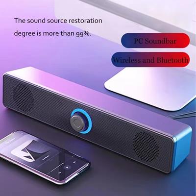 Wired USB Bluetooth Computer Speaker Stereo Subwoofer Soundbar 3D Home Surround Speakers for PC Music Player Wired Loudspeaker