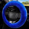 Fluffy Steering Wheel Cover For Women, YUNXNYC Fuzzy Winter Fashion Wool Fur Soft Furry Steering Wheel Covers Warm Plush Non-Slip Car Decoration