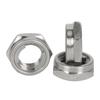 304/316 UK/US Standard M10 M12 Thin Nylon Lock Nut, Anti-Loosening Ultra-Thin Metal Nut, GB6172.2