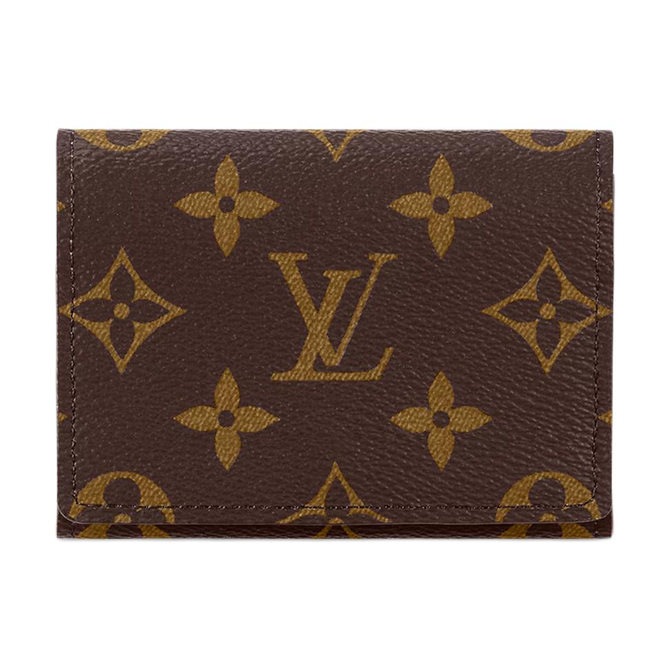 Louis Vuitton aploksnes vizītkaršu turētājs Brūns