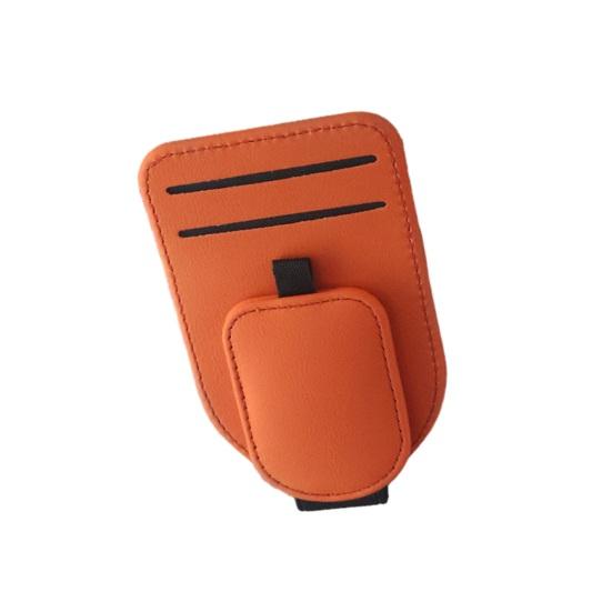 Magnetic Car Glasses Clip, Sunglass Holder for Sun Visor, Driving Sunglasses Clip with Card Holder for Car Interior Accessories