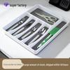Cross-border Multi-functional Six-Grid Cutlery Storage Box - Organize Forks, Knives, Plates, and Soup Spoons.