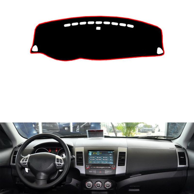 

Для Mitsubishi outlander 2009-2012 Левый и Правый руль Чехлы на приборную панель автомобиля Коврик Коврик-накладка Ковры Аксессуары Blue Edge