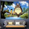 TTotoro Anime Anime Tapestry Hanging Tarot Hippie Wall Rugs Dorm Wall Hanging Sheets Room Decoration Dormitory Tapestry