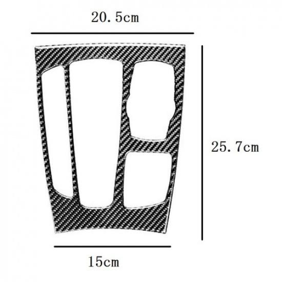 Fit For BMW X5 F15 2014-2018 Real Carbon Fiber Car Gear Shift Panel Cover Trim