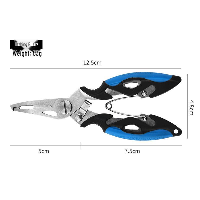 Multifunctional Stainless Steel Fishing Pliers: Hook Remover, Line Cutter, Fish Gripper