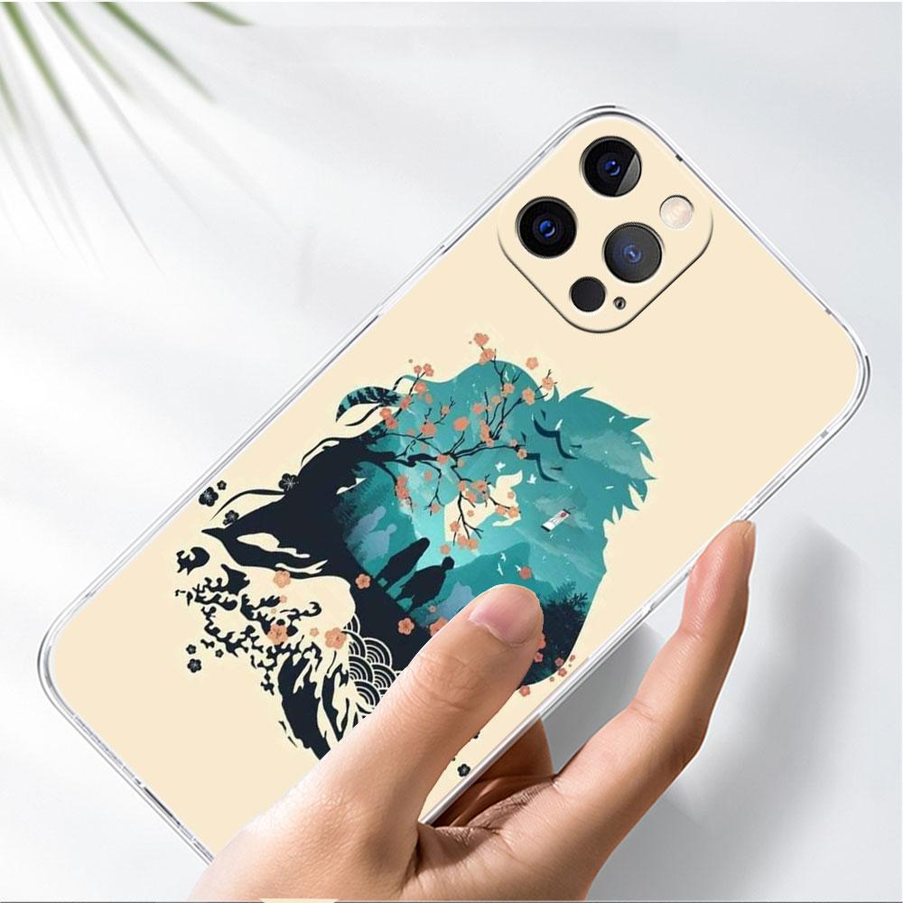 Clear Case For Apple iPhone 14 13 11 12 Pro 7 8 Plus XR X XS Max 6 6S 14Pro Silicone Phone Cover Demon Slayer Anime