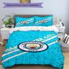 3pcs Duvet Cover Set (1*Duvet Cover + 2*Pillowcase, Without Core),Manchester City FC Print Bedding Set, Bedroom Decor, All‑Season, Birthday Gift