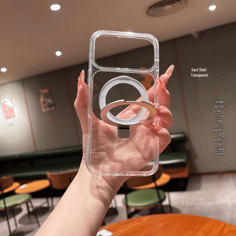 iPhone 17 Air Магнитная подставка Прозрачный чехол