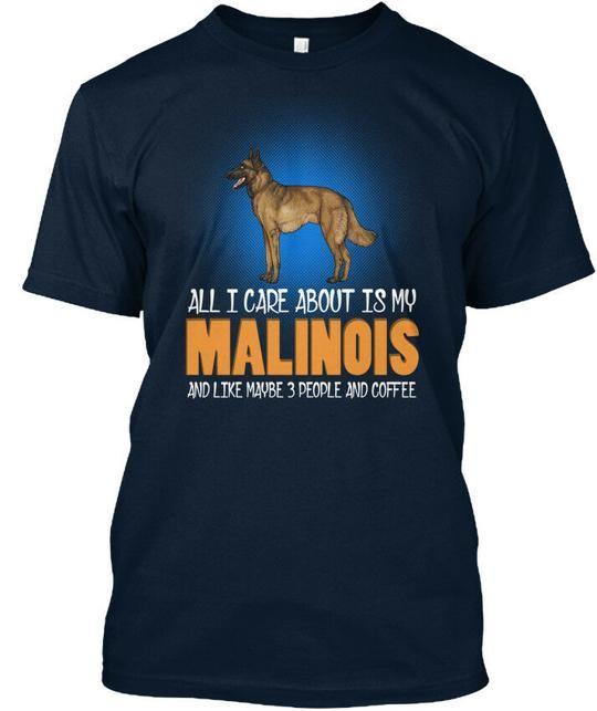 Love With My Belgian Malinois Dog Premium T-Shirt Made in the USA Size S to 5XL Unisex T-Shirt S