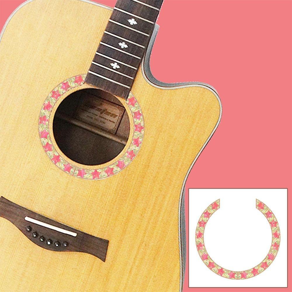 PVC Sound Hole Decal Musical Instruments Supplies Guitar Accessories Folk Guitar Sticker  Guitar