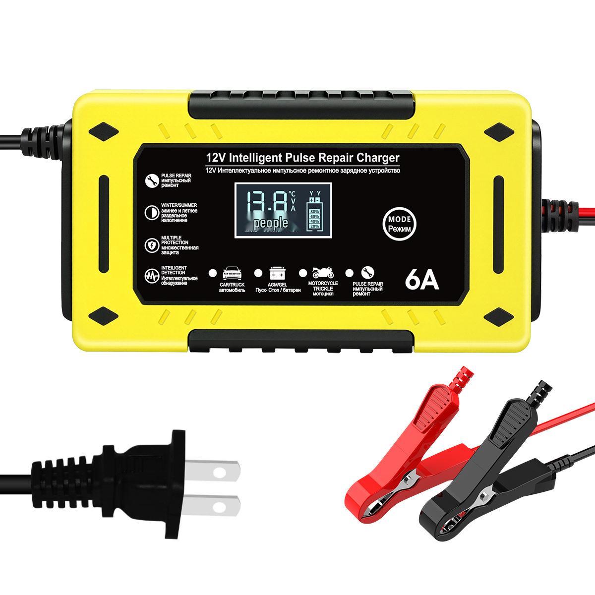 

12V 6A Smart Pulse Lead-Acid Battery Charger for Car & Motorcycle