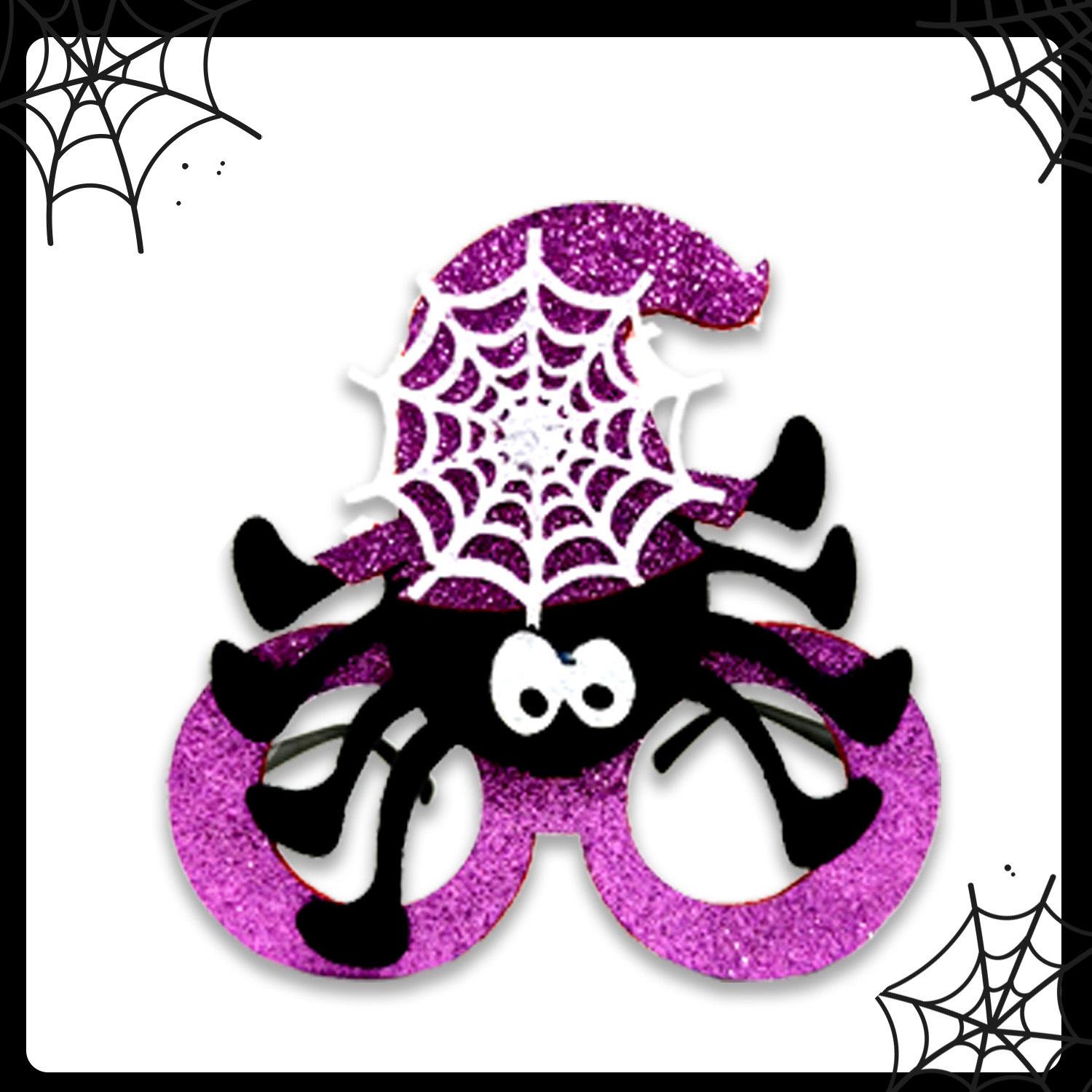 

Рождественские декоративные очки Хэллоуин Взрослые Дети Рождественские подарки Праздничные принадлежности Оправы для очков для праздничной вечеринки Halloween Spider Web Glasses