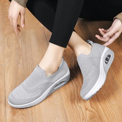 New Women's Single Shoes Summer Tennis Mesh Breathable Sneakers Lightweight Lazy Loafers Outdoor Walking Zapatillas Para Mujer
