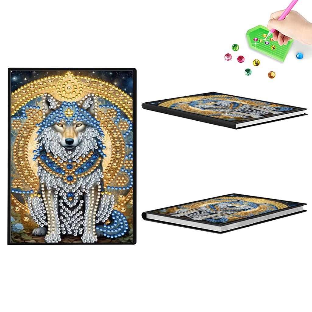 5D DIY Diamond Painting Diary Book Diamond Art Painting Notebook Kit Crystal Notepad Sketchbook for Birthdays Or Christmas Gifts