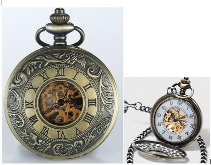 Vintage Double-Lid Polished White Metal Mechanical Pocket Watch - Glossy Student Gift & Commemorative