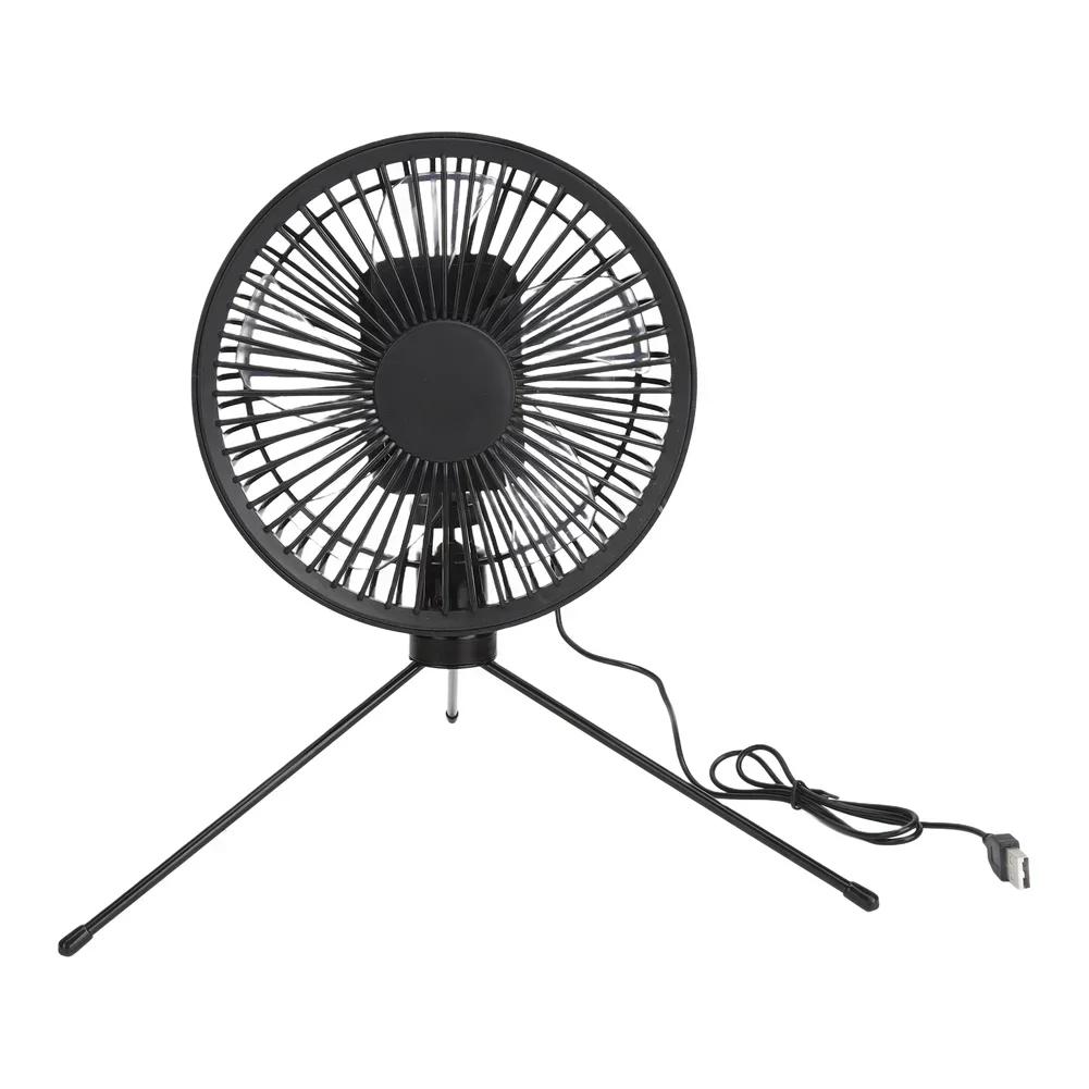 1 Set Solar Outdoor Camping Stand With Circular USB Exhaust Fan Portable And Compact Design Solar Panel And Fan Electrical Tool China Mainland