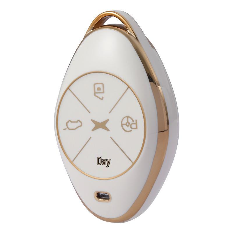 Xpeng P7 Gold Edge TPU Key Cover for G3/G3i/520i Smart Edition Remote